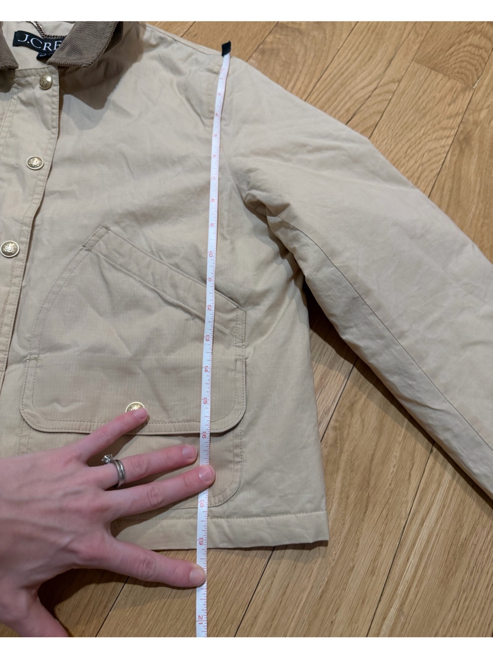 J.Crew Short Barn Jacket in English ripstop cotton Sz Small - Picture 14 of 14